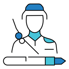 Legal Compliance Military Law vector Icon design for Justice