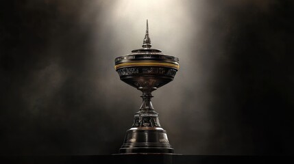 Obraz premium Award Trophy in Dramatic Spotlight