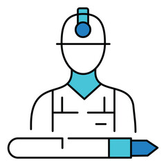 Legal Compliance Labour Law vector Icon design for Justice