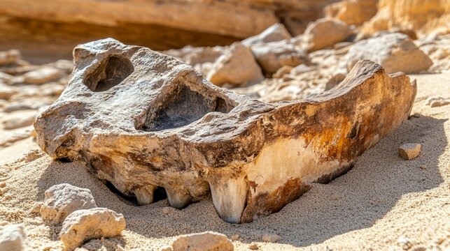 Ancient Fossil Skull Unearthed