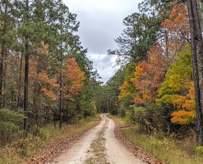 Fototapeta premium Autumnal Forest Trail