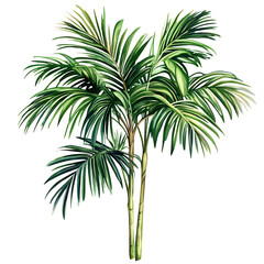 Obraz premium Palm tree drawing plant
