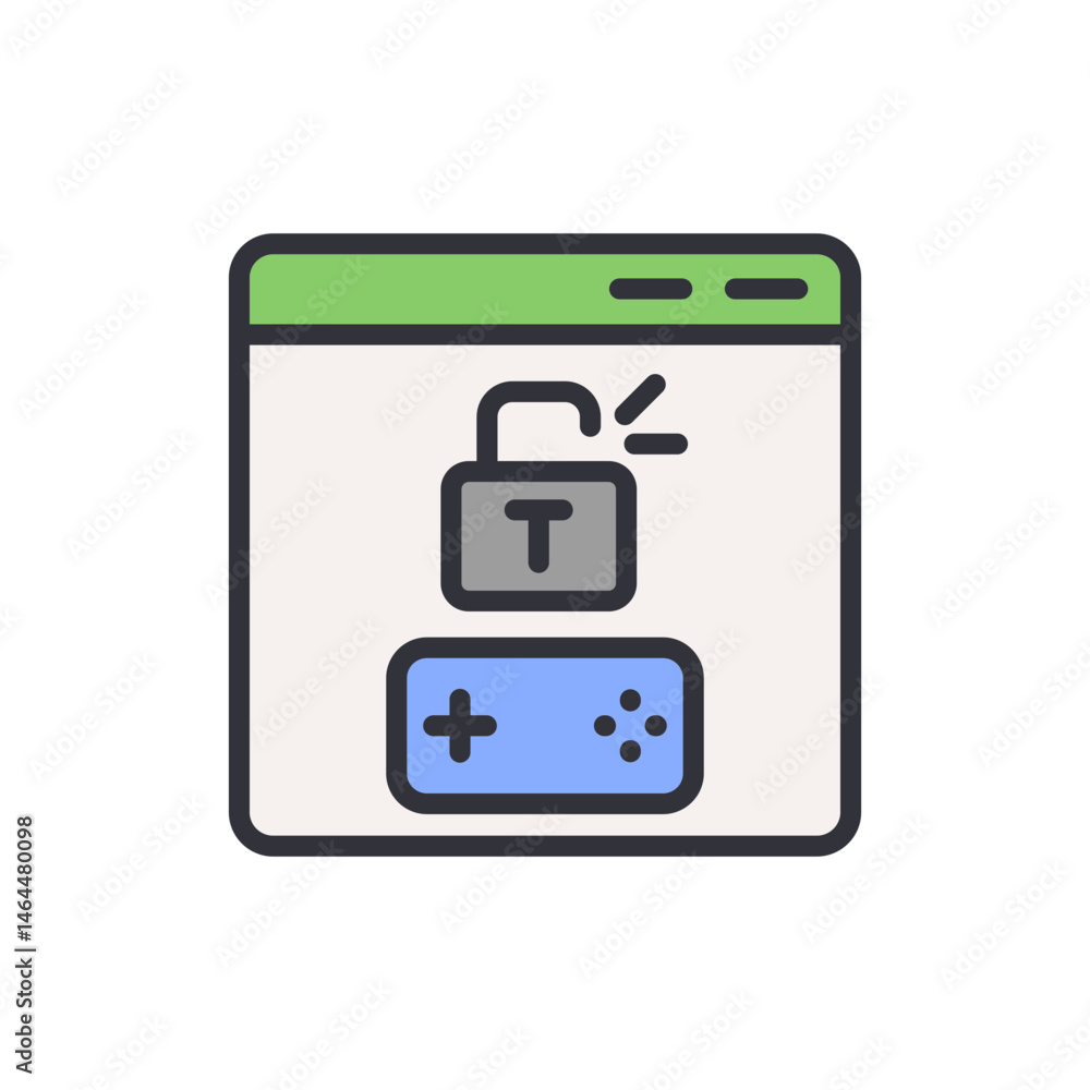 Poster unlocking game potential illustration within a digital browser window