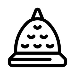 malioboro temple icon with line style, perfect for user interface projects