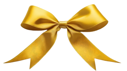 Elegant Golden Bow: A Stunning Representation of Luxury and Celebration in Decorative Arts