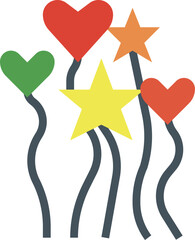 balloon illustration on a white background   