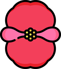 begonia illustration on a white background    