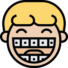 braces illustration on a white background    