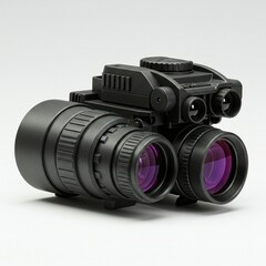 Fototapeta premium High-Tech Night Vision Binoculars with Purple Lenses