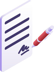 contract illustration on a white background   