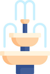fountain illustration on a white background    