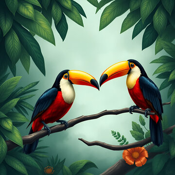 perroquets et toucans