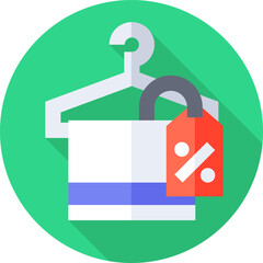 hanger illustration on a white background     