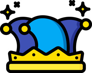 jester illustration on a white background    