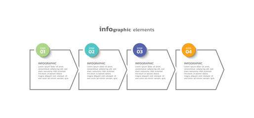 Background business infographic elements for the presentation