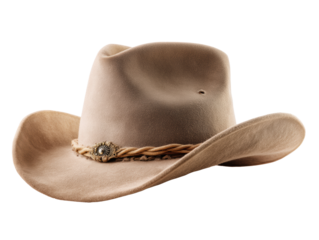 Elegant cowboy hat with braided band for outdoor events