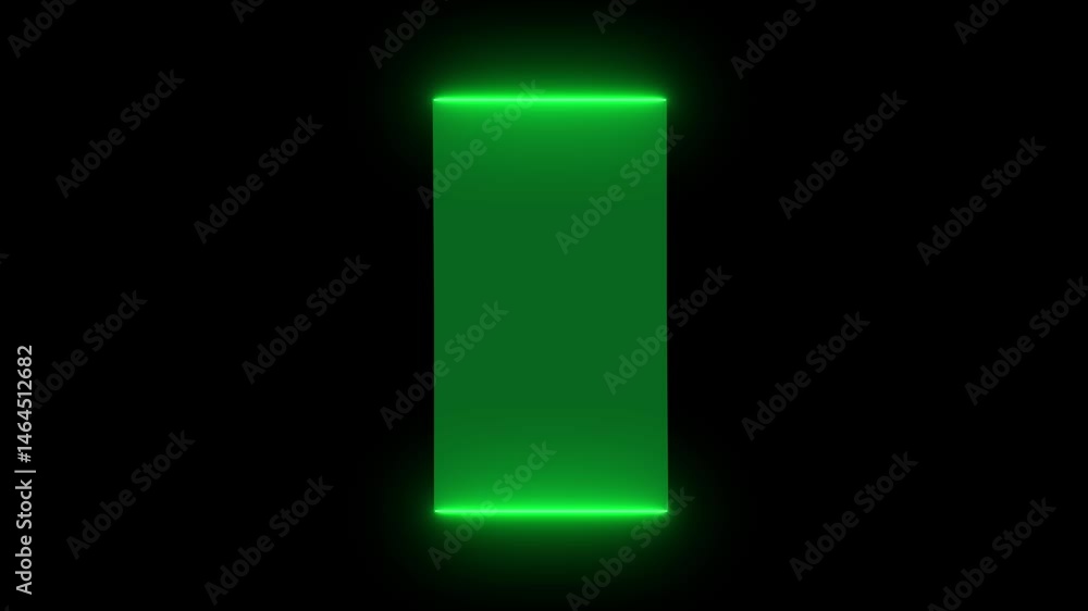Poster hud gui futuristic element, sci fi concept neon line animation isolated on black background