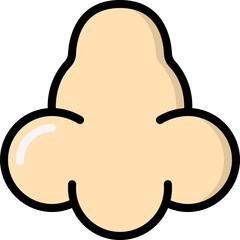 nose illustration on a white background     