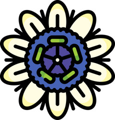 passion illustration on a white background    