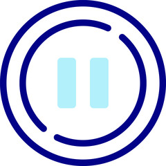 pause button illustration on a white background     