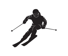 skier on a ski slope