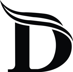D Font Logo Design Top