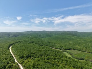 Fototapeta premium Aerial view of the great nature