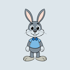 Obraz premium Adorable Cartoon Bunny Illustration