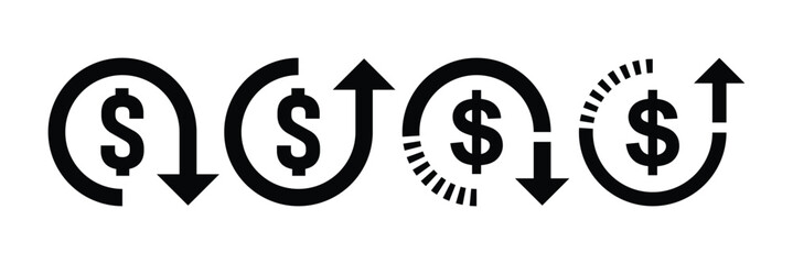 Cost Reduction icon, Cost Reduction sign vector, Recession icon