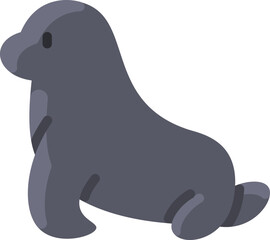 seal illustration on a white background     