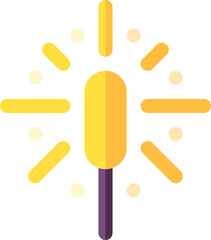 sparkler illustration on a white background     