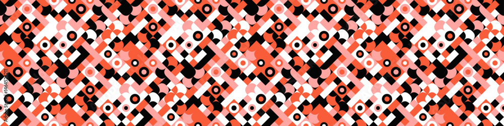 Poster geometrical horizontal diagonal pattern background - abstract repeating repetitive vector design wit
