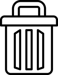 trash bin illustration on a white background     