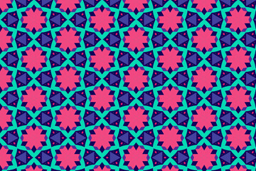 Oriental pattern for textiles, wallpaper, for use in graphics .