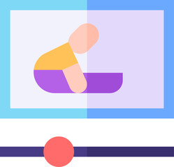 video illustration on a white background    