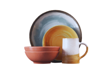 Stylish Ceramic Dinnerware Set Plates Bowls and Mug A beautiful collection for modern kitchens