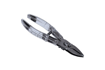 Fototapeta premium High quality transparent handle pliers isolated transparent background professional cutting pliers for precise work