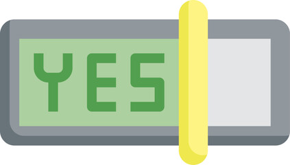 yes illustration on a white background     