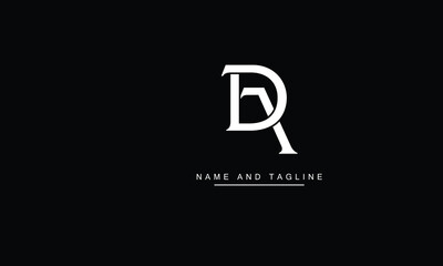 Fototapeta premium AD, DA Abstract Letters Logo Monogram