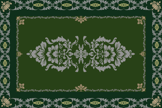 Classic Damask Seamless Pattern  Classical luxury old fashioned damask ornament Vector Illustration for Elegant Textile Design for decoration
