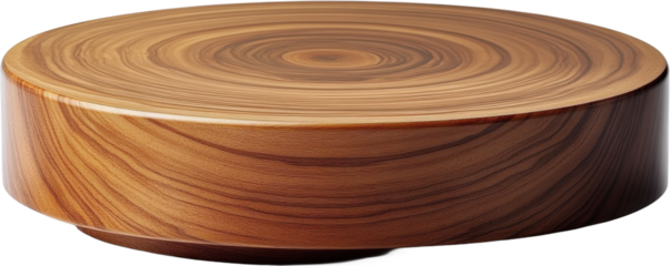 Wooden Round Coffee Table Design
