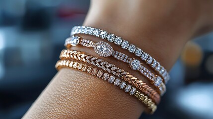 A woman's hand showcasing three distinctive rings on a clean background for elegant jewelry display