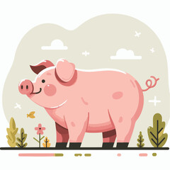 piggy bank vector illustration