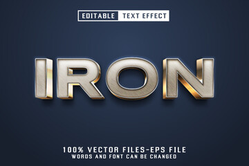 Iron 3d Text - Editable Text Effect