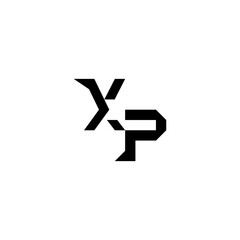 XP Alphabet cool minimalist logo Initial square concept sporty style monogram