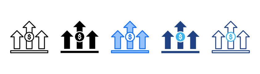 Competitive Advantage Icon Set With Multiple Style Collection 