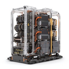 Fototapeta premium Electric Vehicle Battery Pack.