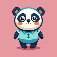 Adorable Cartoon Panda Character Illustration