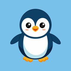 Obraz premium Adorable Cartoon Penguin Illustration
