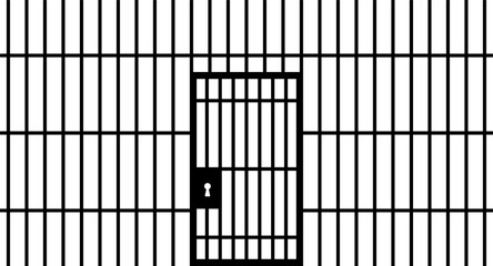 Jail lattice with door in prison